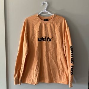 WHITE FOX Boutique Creamsicle Orange Long Sleeve Shirt